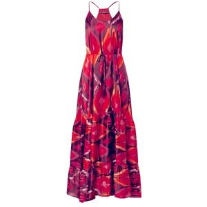 GUESS Angelica Maxi XS Satin Spaghetti Strap Dress
